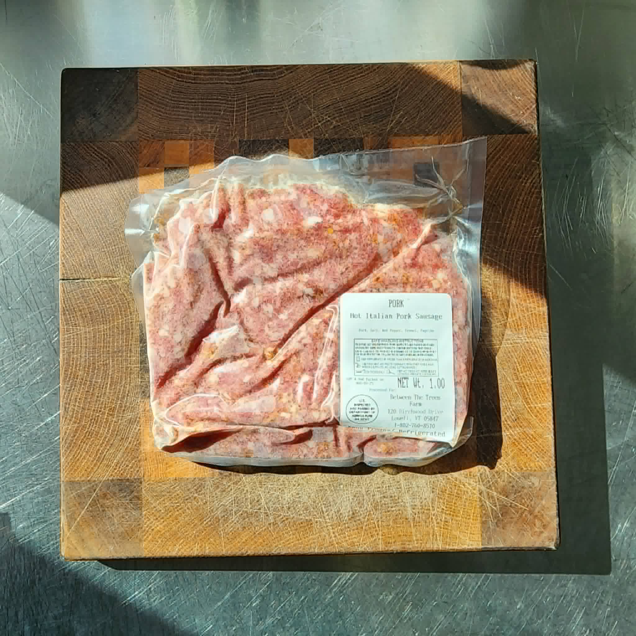2 Packs - Bulk Pork Sausage (not links) Hot Italian
